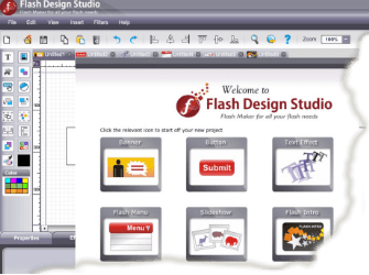 Flash gaming studio interface