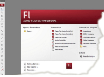 Adobe Flash interface