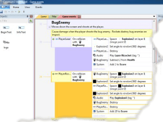 Construct 2 tool interface